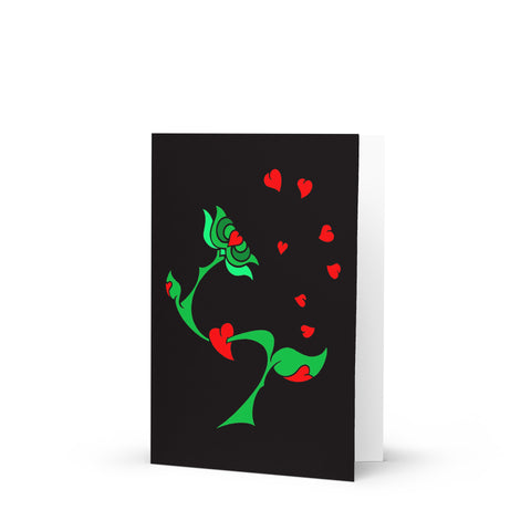 The Juggler green/red Greeting card