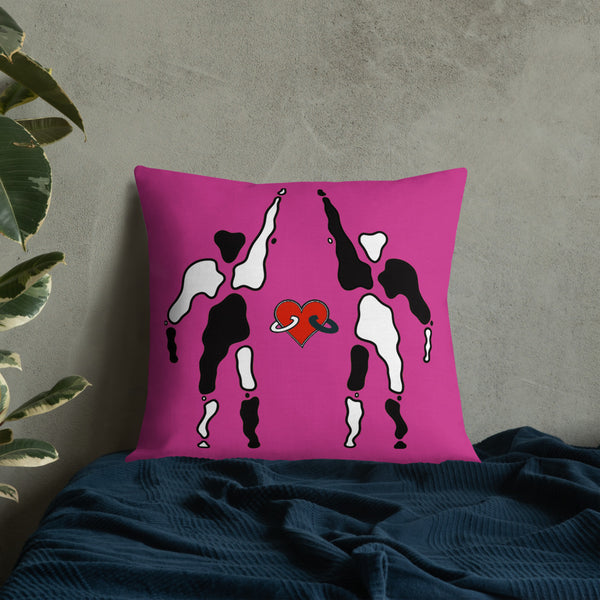 Unity and Love pink Premium Pillow