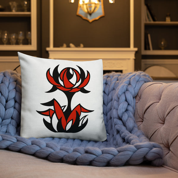 FLWR 21 red/black Premium Pillow
