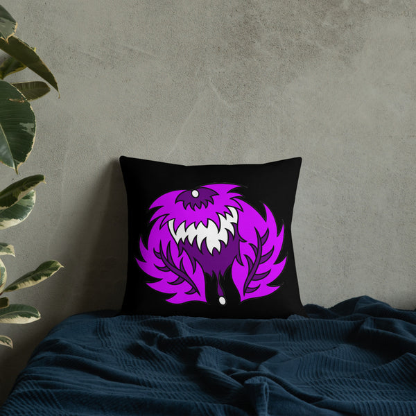 FLWR 19 pink/purple/black Premium Pillow