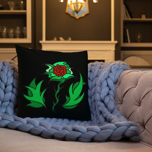FLWR 10 red/green/black Premium Pillow