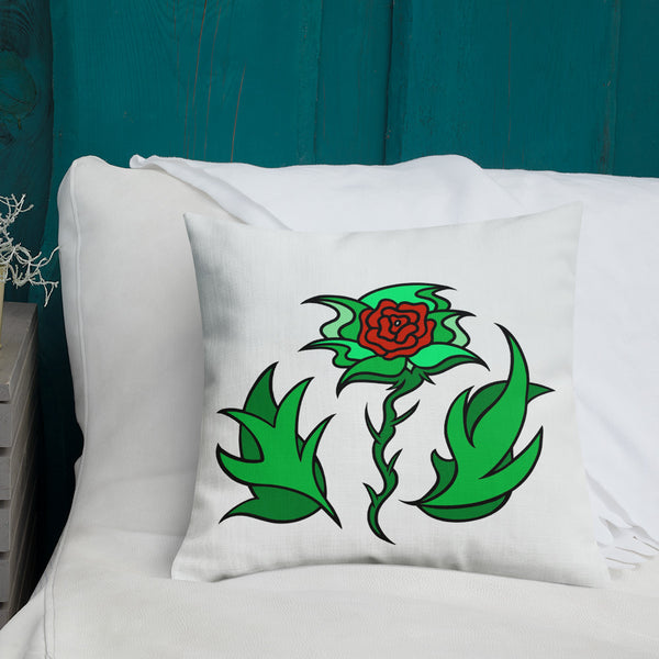 FLWR 10 red/green Premium Pillow