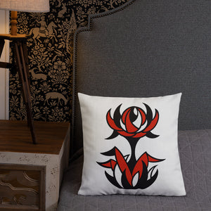 FLWR 21 red/black Premium Pillow
