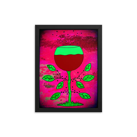 Glass of Vine 1 Framed print