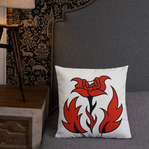 FLWR 5 red/black Premium Pillow