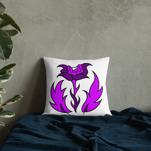 FLWR 5 pink/purple Premium Pillow