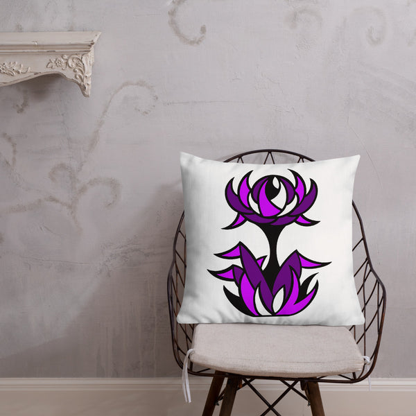 FLWR 21 pink/purple Premium Pillow
