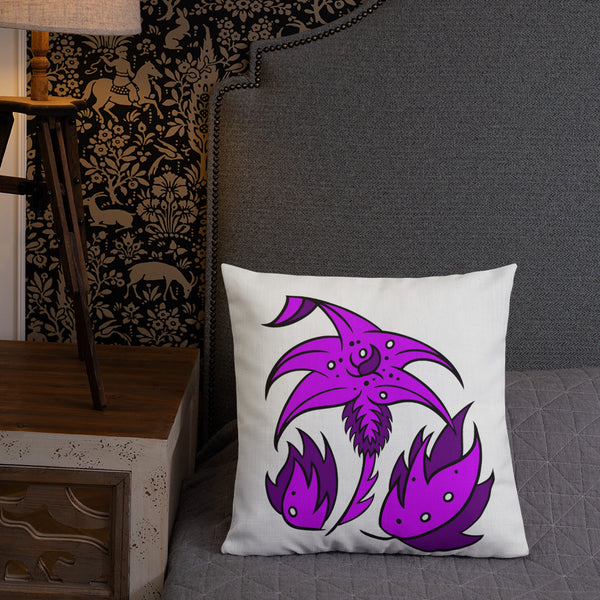 FLWR 7 pink/purple Premium Pillow
