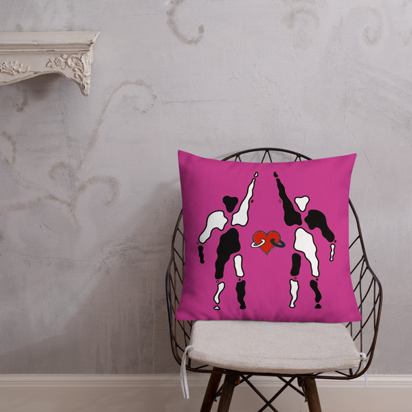 Unity and Love pink Premium Pillow