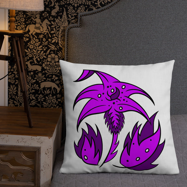 FLWR 7 pink/purple Premium Pillow