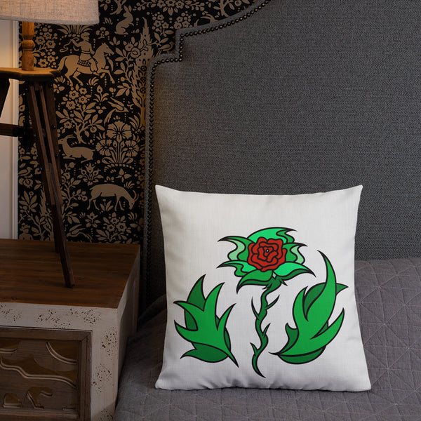 FLWR 10 red/green Premium Pillow