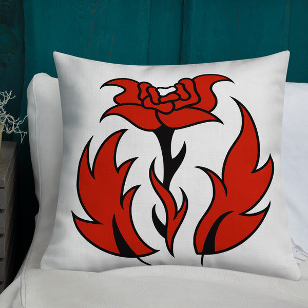 FLWR 5 red/black Premium Pillow