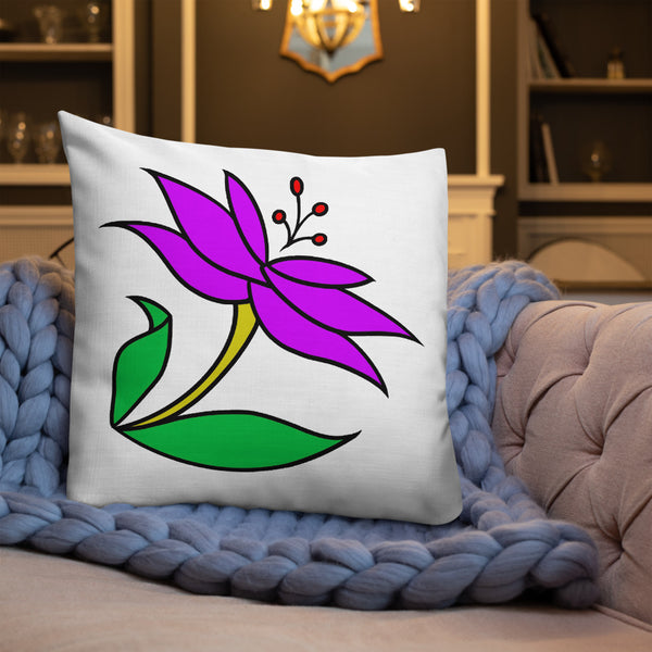 FLWR 1 purple Premium Pillow