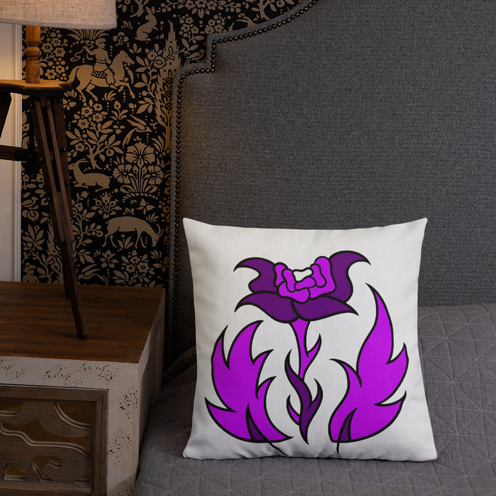 FLWR 5 pink/purple Premium Pillow
