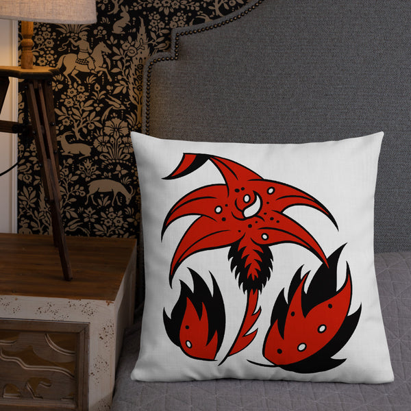 FLWR 7 red/black Premium Pillow